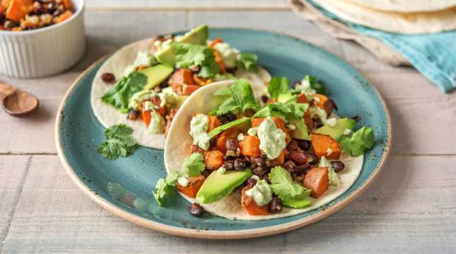 Tacos rellenos de Camote